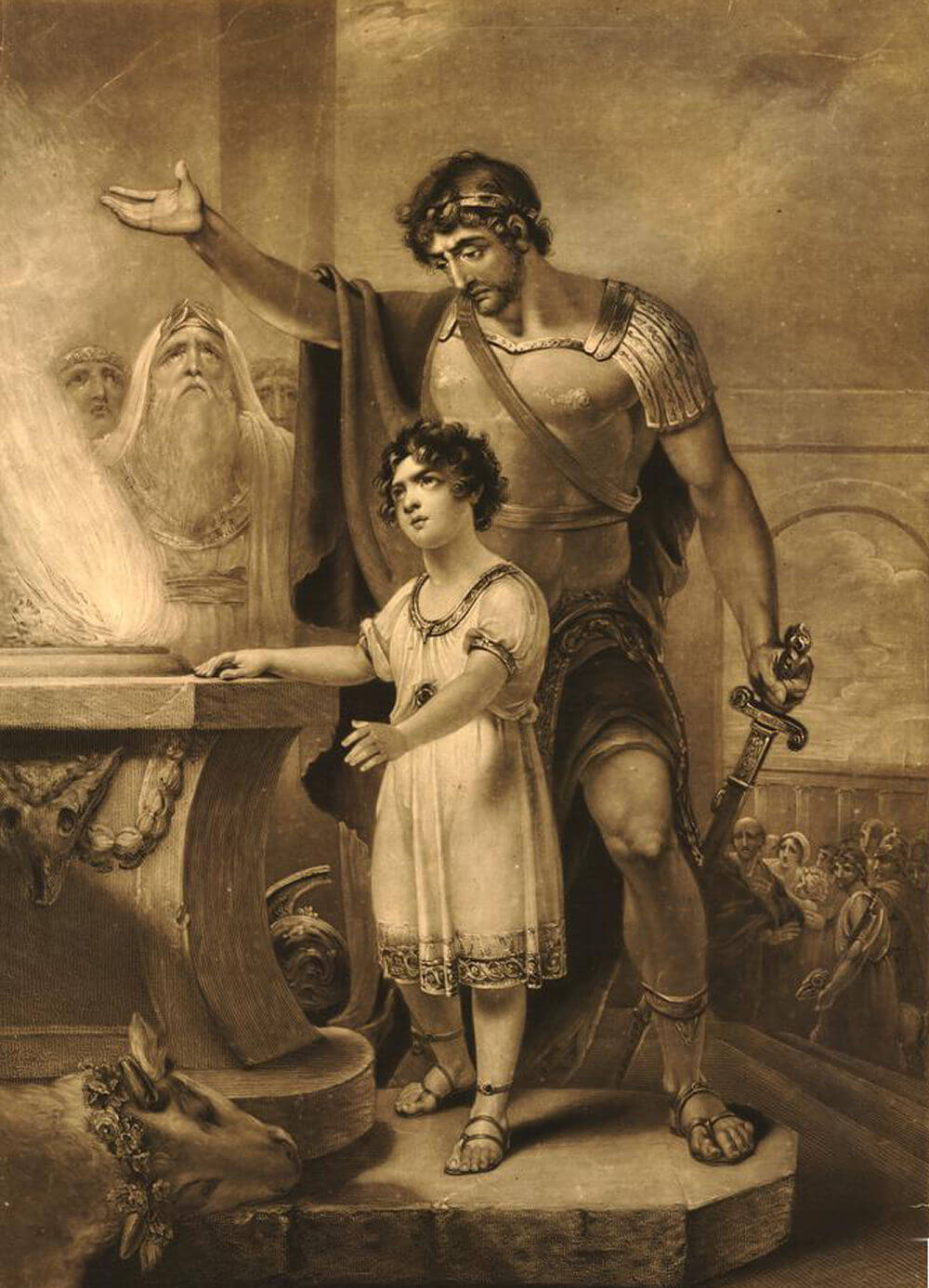 Hannibal as a Child by Charles Turner